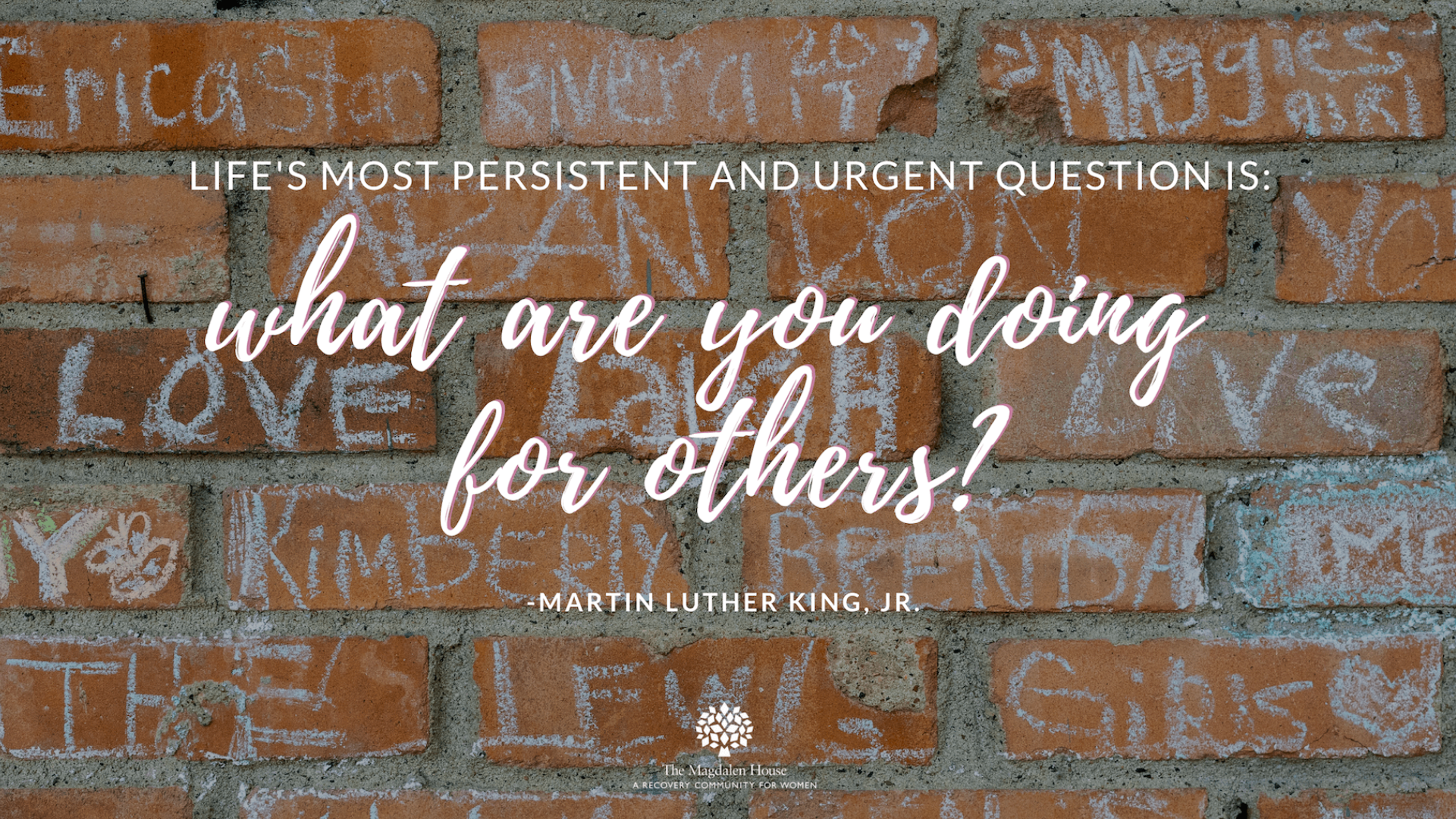 Life’s Most Persistent Question: MLK Quote Phone and Desktop Backgrounds