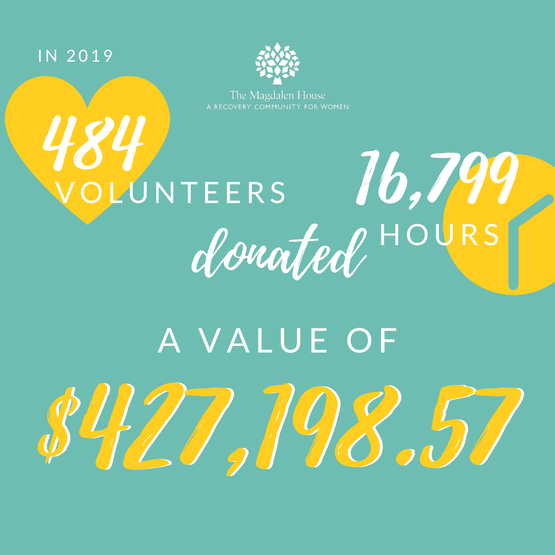 Volunteers, Thank You for All You Do! The Magdalen House | 2019 Volunteers | Maggie’s House | Dallas, TX
