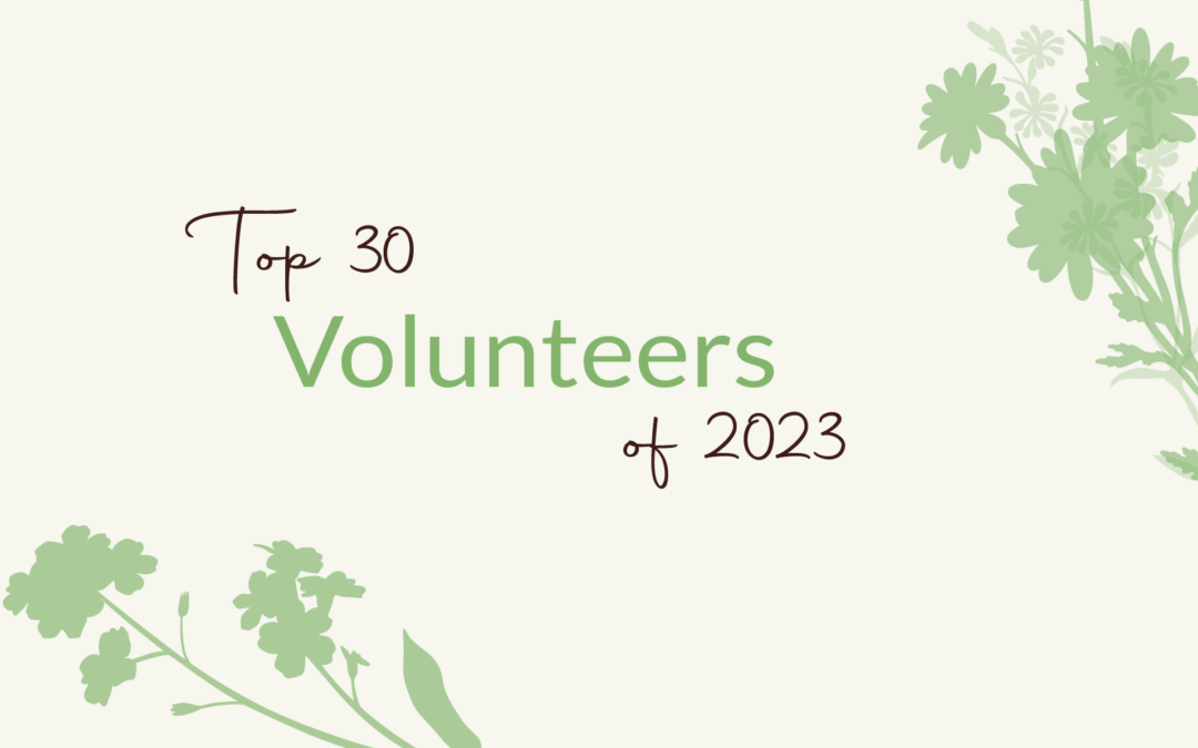 2023 Top 30 Volunteers
