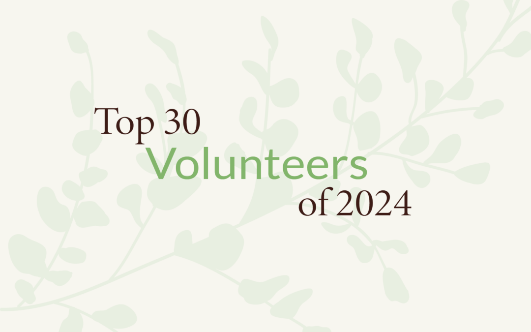 2024 Top 30 Volunteers