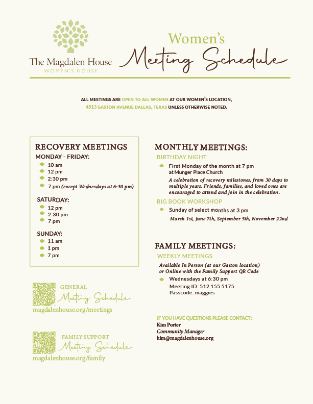 Meeting Schedule