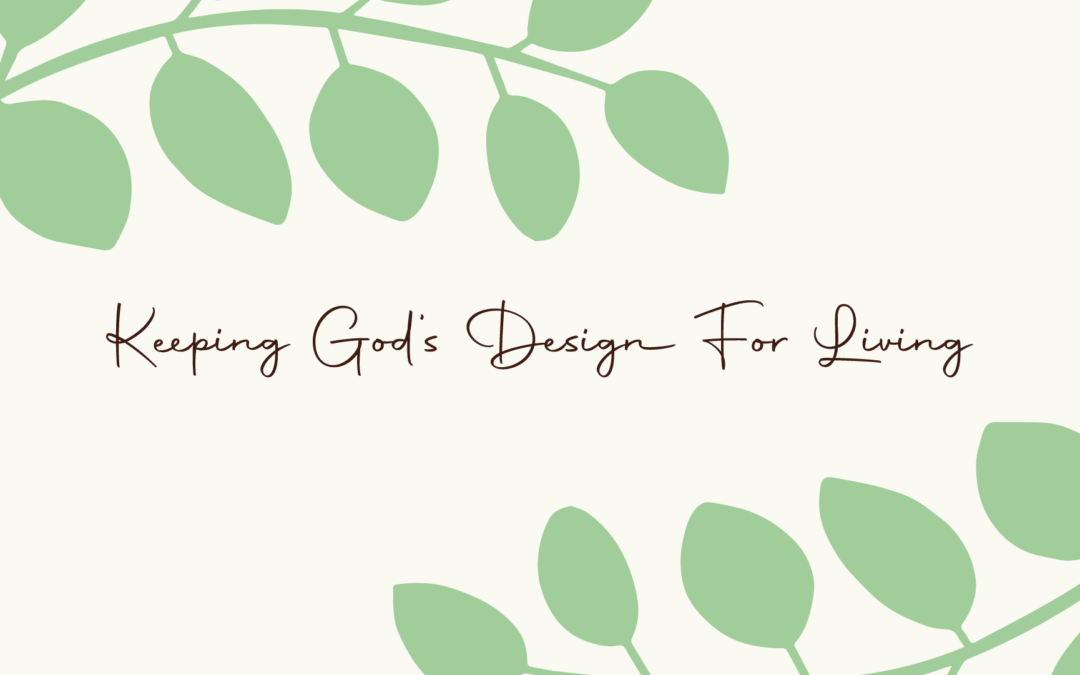 Step 11: Keeping God’s Design for Living